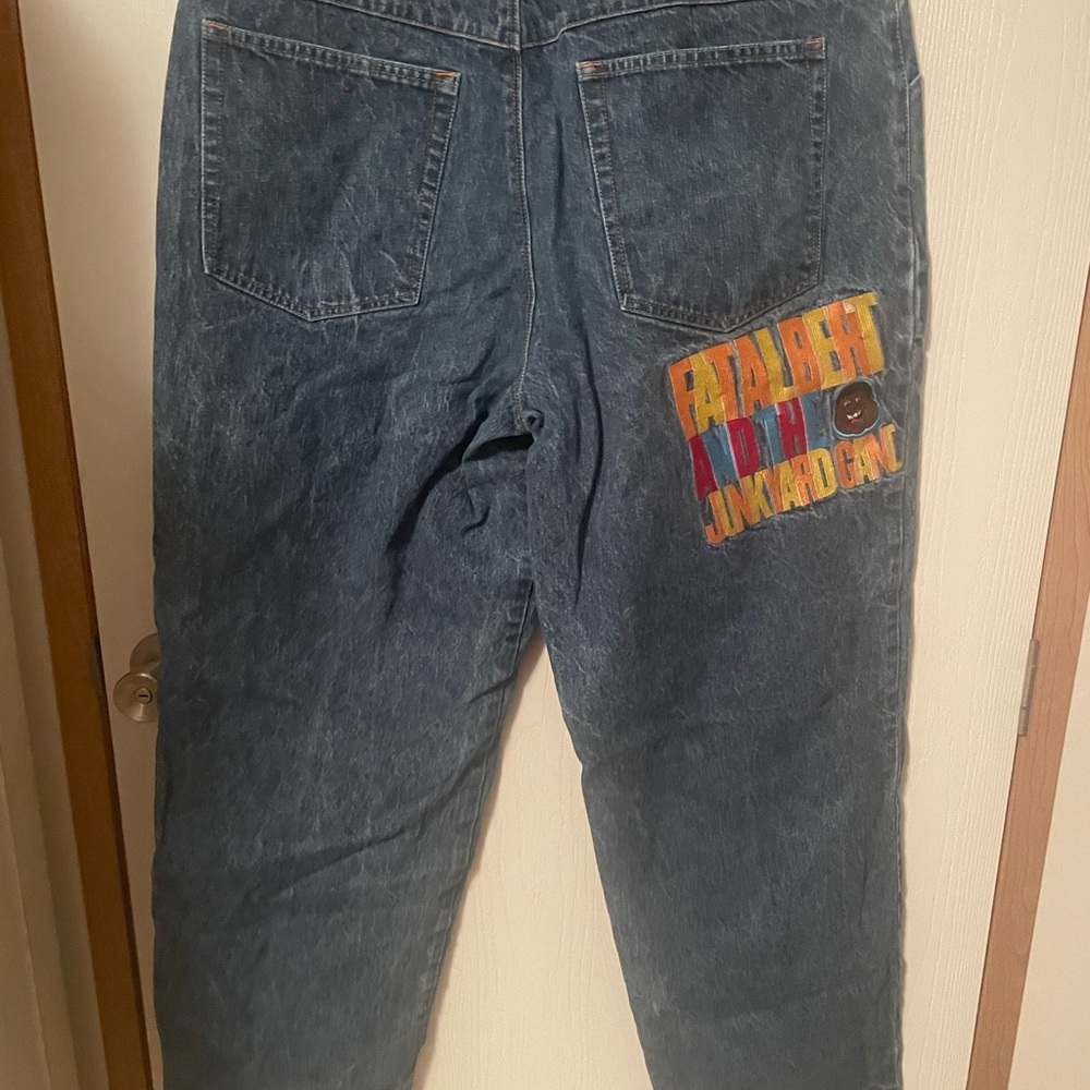 VINTAGE Y2K PLATINUM FUBU RARE FAT ALBERT & THE GANG PANTS SIZE 40X31